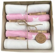 Vulpi Bavlnené plienky 70x80 5ks darčekové balenie Kamy Farba: vzor 2