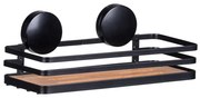 WENKO 24979800-Polica ALBA 26,5x12,5 cm čierna/hnedá