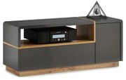 Televízny stolík FRED antracit/dub artisan