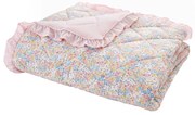 Ružový prešívaný pléd 220x230 cm Darcy Floral – Catherine Lansfield