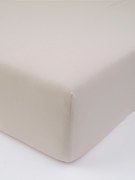Jersey prostěradlo do postýlky s elastanem 70 × 140 cm – přírodní