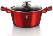 Nepriľnavý hrniec 20 cm, Burgundy Metallic Line BerlingerHaus