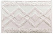 Biela kúpeľňová predložka 50x80 cm Gladis – douceur d'intérieur