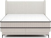 Manželská posteľ 160cm Dalmo (rošt/úl. priestor) (biela/čierna)