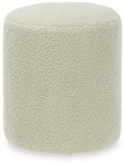 Svetlozelený plyšový taburet SHEEPISH