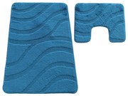 Sada kúpeľňových koberčekov Montana Symphony Ink Blue