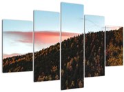 Obraz červánkov nad kopcom (150x105 cm)