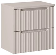 Závěsná skříňka Nova Cashmere II s deskou 60 cm kašmírová