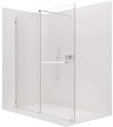 CERANO - Sprchová zástena Medin L/P - chróm, transparentné sklo - 120x195 cm - dvojdielna posuvná, CER-CER-477988