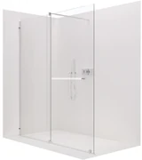 CERANO - Sprchová zástena Medin L/P - chróm, transparentné sklo - 120x195 cm - dvojdielna posuvná, CER-CER-477988