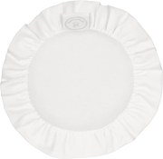 Mini podložka s volánom biela