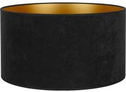 Duolla - Tienidlo univerzálne VELVET E27 pr. 35 cm čierna/zlatá