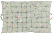 Zelený matrac s kvetmi Aix Quilt Wild Flowers - 60*100 cm