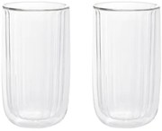 Sada dvoch pohárov CEMBRA GROOVE priesvitné 888835 350 ml (2 ks)