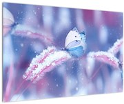 Obraz - Motýle v zime (90x60 cm)
