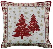 Gobelínová obliečka Vianočné stromčeky 40x40 cm