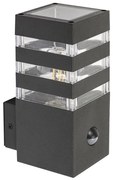 Rabalux 77025- Vonkajšie nástenné svietidlo so senzorom ANKARA 1xE27/12W/230V IP44