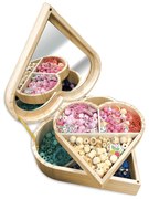 Koráliky mnohých tvarov v drevenej krabičke - Srdce