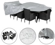 Ochranná krycí plachta pro zahradní nábytek 308 x 138 x 89cm šedá extra
