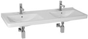 Jika Cubito dvojumývadlo 130x48,5 cm dva otvory pre batériu h8144200001041 1442.0.000.104.1