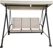 HOLLYWOOD II záhradná hojdačka kovová béžová