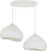 BRILAGI - Luster na lanku WABI SABI 2xE27/40W/230V pr. 45 cm biela