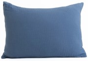 Mušelínová obliečka na vankúš 50 × 70 cm - Alexia námornícka modrá