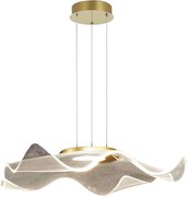 LED Luster na lanku LARGO LED/16W/230V zlatá