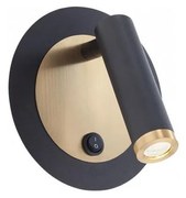 Redo 01-3090 - LED Nástenné bodové svietidlo CLOSER LED/6W/230V čierna