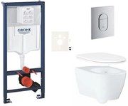 Závesný wc set do ľahkých stien / predstenová montáž GROHE Essence SIKOGRSESA, 1 ks