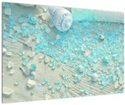 Obraz - Prímorská atmosféra v tyrkysových odtieňoch (90x60 cm)