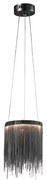 LED Luster na lanku CASCATA BLACK LED/18W/230V