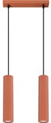 Sollux SL.1631 - Luster na lanku KARBON 2xGU10/10W/230V červená