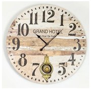 Nástenné hodiny 1xAA pr. 58,2 cm béžová