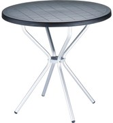 POPPY ALU záhradný stôl black