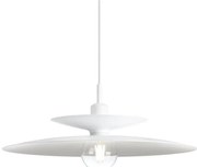 Redo 01-3048 - Závesný luster GUNNAR na lanku 1xE27/42W/230V pr. 50 cm biela