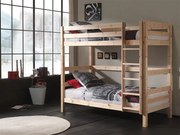 Poschodová postel z masívu borovica prírodná 182cm 90x200cm