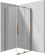 Deante Obdĺžnikový sprchovací kút Prizma 100x80 cm - KPNCP10S08, bronz kartáčovaný - bez vaničky