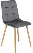 PROXIMA.store - Čalúnená jedálenská stolička FREDY FARBA: sivá, FARBA NÔH: buk