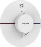 Hansgrohe ShowerSelect Comfort S, termostat pod omietku pre 1 spotrebič, biela matná, HAN-15553700