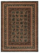 Koberec KASHQAI 4349 400 zelený, orientálny / rám