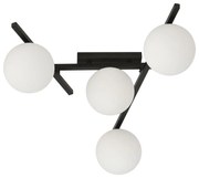 Stropné svietidlo SMART 4xE14/10W/230V čierna/biela