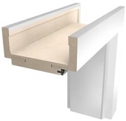 Obložková zárubňa Naturel 70 cm pre hrúbku steny 14-16 cm biela ľavá O4BLAK70L