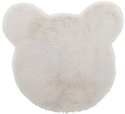 Krémový koberček hlava medvedíka v darčekovej krabičke - 57*1,5*62cm