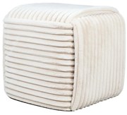 Taburet WIKI 43x43x38 cm krémově bílý