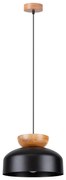 Sollux SL.1351 - Luster na lanku MARION 1xE27/15W/230V pr. 29,5 cm čierna