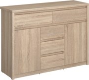 Komoda 2D5S, dub sonoma, NORTY TYP 10