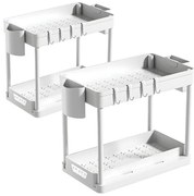 2 ks biely kuchynský organizér