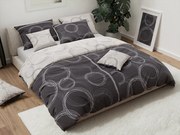 Bavlnené obliečky BUBBLES BLEND čierne Rozmer obliečky: 70 x 90 cm | 140 x 200 cm
