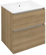 Sapho Sapho, EZARA umývadlová skrinka 59,2x64x46cm, dub cuneo, EZ601-2525